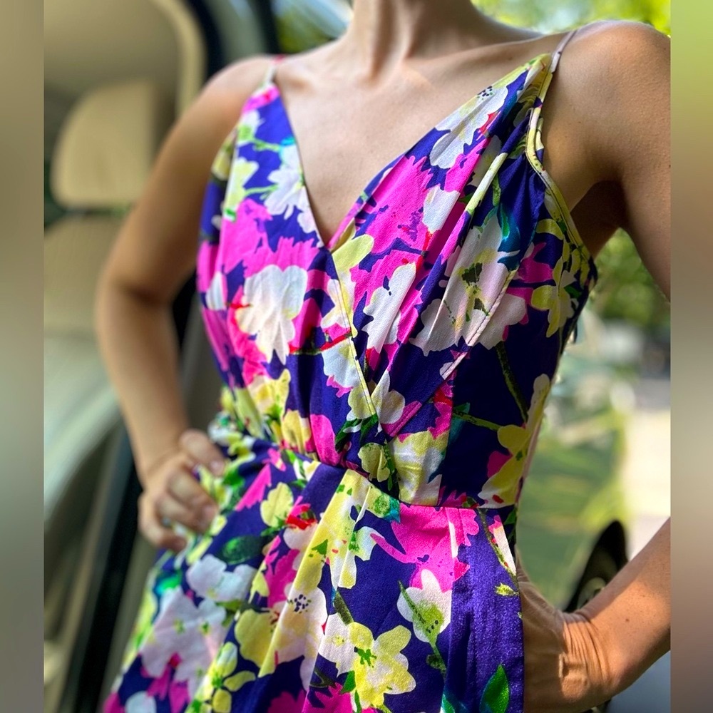 Yumi Kim floral tulip dress with adjustable straps
